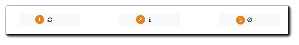 Screenshot: Available actions in the Attendee Information dialog: Refresh Attendee Browser (1), Information (2), Block Attendee, (3).